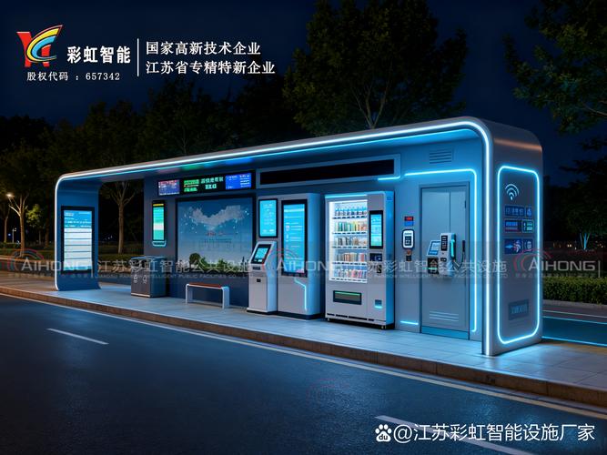 产品升级,智能候车亭搭载 5g 物联网模块,实现公交实时到站查询,环境